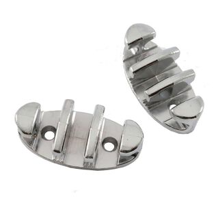 3" Rope Cleat, Zinc Plated, 2-Pack