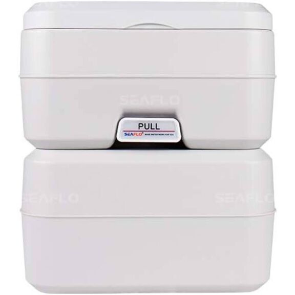 SEAFLO 5.3 Gallon Portable Toilet White image number 6