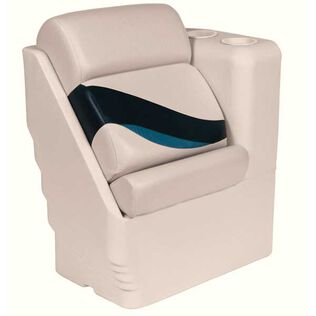 Premium Right Lean Back Recliner, Navy/Cobalt
