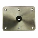 6" X 8" Threaded Square Base Satin Finish image number 1