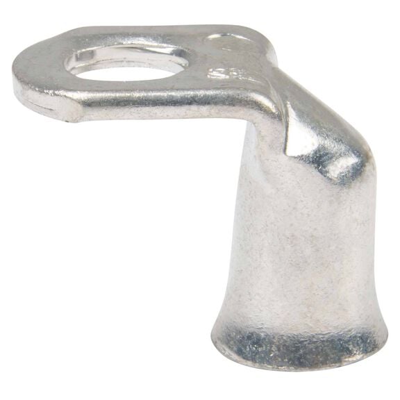 1/0 AWG 90 Degree Tinned Copper Lug, 5/16" Stud Size, 2-Pack image number 0