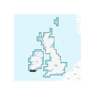 Navionics+ EU072R U.K. and Ireland Lakes and Rivers, Electronic Chart