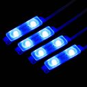 Two LED Module Light, Dual Mount, Blue, 4-Pack image number 1