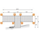 T-Shaped Aluminum Frame with PVC Gray Decking Complete Dock Packages image number 1