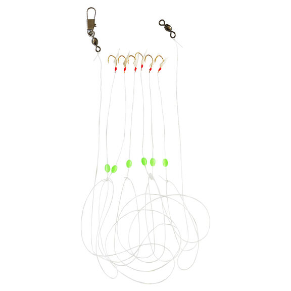Sabiki #4 Mono Red Saltwater Rig image number 0