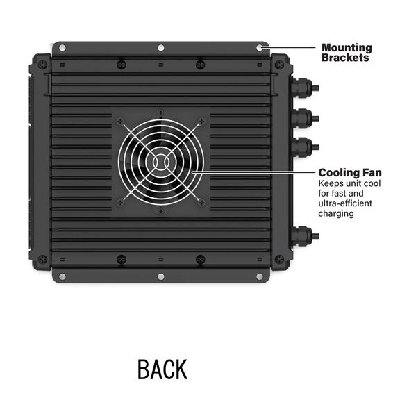 Mounted Marine Battery Charger, 2x12V + 36V, 3 Bank image number 2