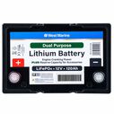 Group 24 Lithium Iron Phosphate Dual Purpose Battery, 12V 120Ah, Certified to ABYC Standards image number 2