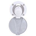 Recessed Shower Arctic White Cup with Stainless Steel Lid, Small Arctic White Sprayer, 10' White Rubber Hose image number 4