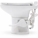 SEAFLO Porcelain RV Toilet with Sprayer Attachment 19in Gravity Flush Foot Pedal Soft Close image number 4