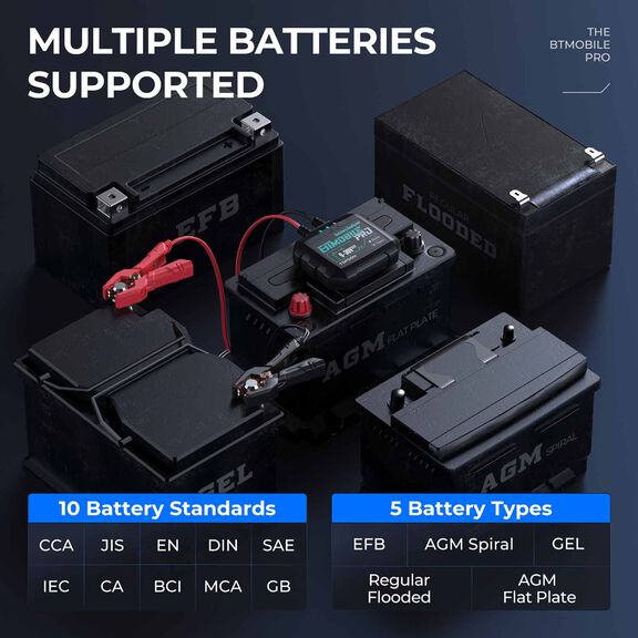 12V Bluetooth Battery and 12V/24V System Tester image number 4