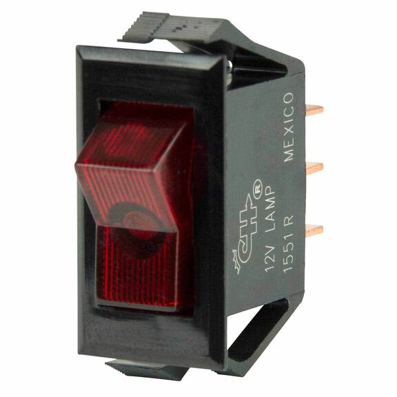 Illuminated Rocker Switch, Off/On, SPST image number 0