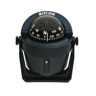 Bracket-Mount Explorer Compass, Black Case, Black Card