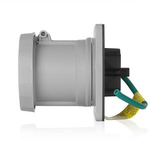 100 Amp 125/250 Volt 3P, 4W, North American Pin & Sleeve Receptacle, ABYC Certified, IEC 60309 Industrial Grade Marine Grade IP66/67/68, & IP69K Watertight