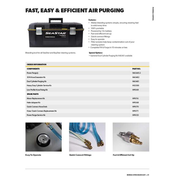 SEASTAR SOLUTIONS Power Purge Jr Dual Cylinder Purging Kit