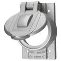 Wallplates and Boxes, Weatherproof Covers, 1-Gang, 1) 50A Twist-Lock&reg; Opening, Standard Size, Cast Aluminum image number 0