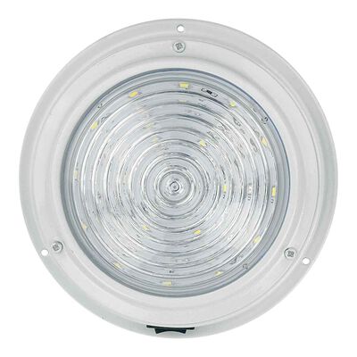 5 1/2" White Aluminum LED Dome Light, White