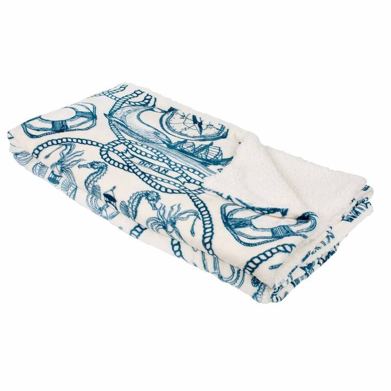 Moonlit Marine Quilted Blanket NCU0PT209