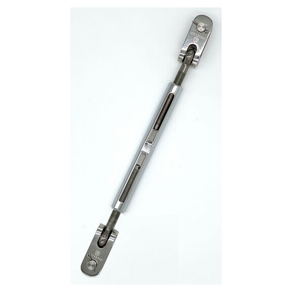 1/8" Wire Toggle/Toggle Open Body Turnbuckle with 1/4" Clevis Pins image number 0