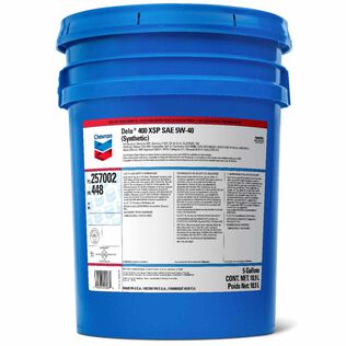 Chevron Delo 400 XSP 5W-40 Heavy Duty Full Synthetic Diesel Engine Oil, 5 Gallon