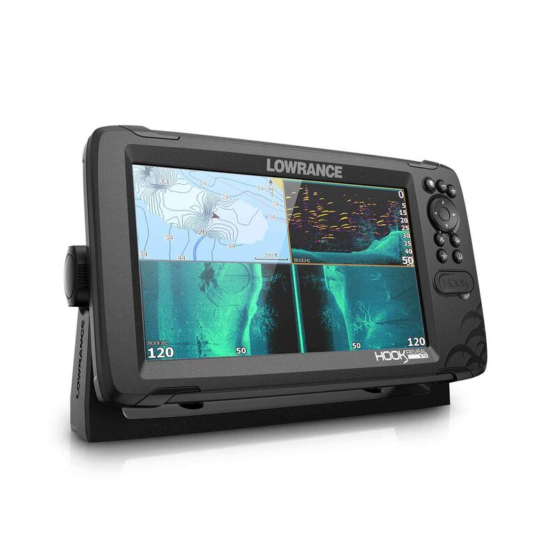 HOOK Reveal 9 Triple Fishfinder/Chartplotter Combo with Tripleshot Transducer and US Inland Charts image number 2