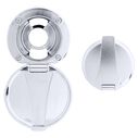 Recessed Cup & Lid Set All Plastic Chrome image number 0