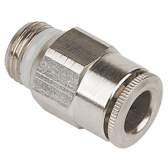 Straight Fitting, 3/8Odx1/8Npt image number 0