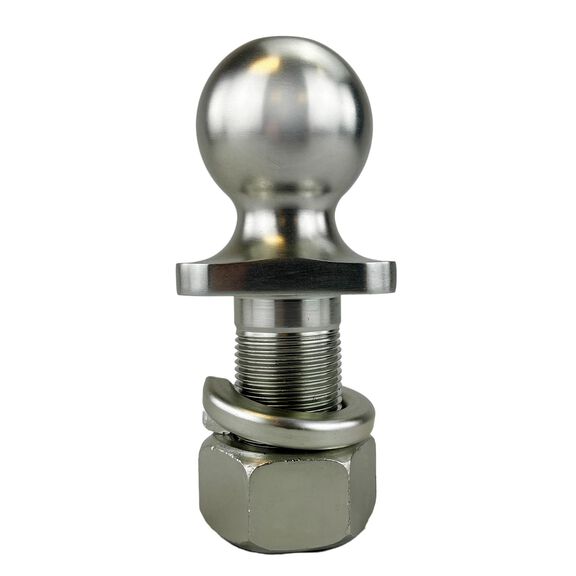 Trailer Hitch Ball, 2" x 1 1/4" x 2-3/8" Plastic Base HD image number 1