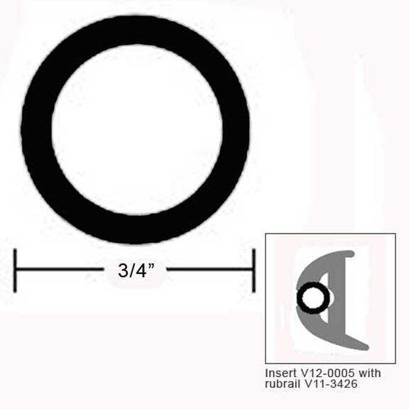 Flexible Vinyl Insert - 3/4" H image number 0
