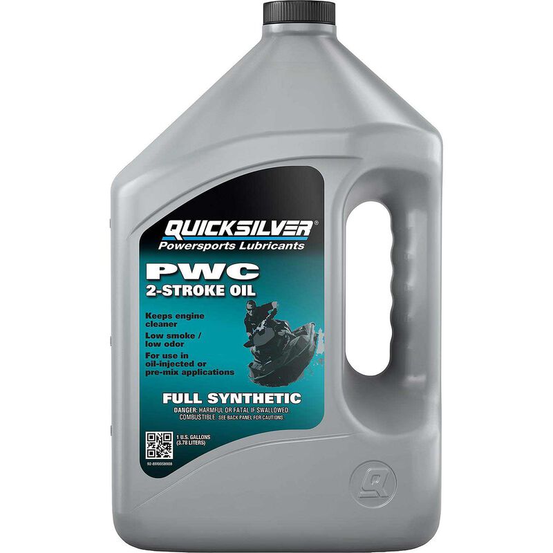 8M0058908 Full Synthetic 2-Stroke PWC Marine Engine Oil, 1 Gallon image number 0