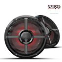 Wet Sounds REVO CX-10 XW-B S2 10-inch High Output Component Style Coaxial Speakers with XW-Black RGB Grilles image number 0