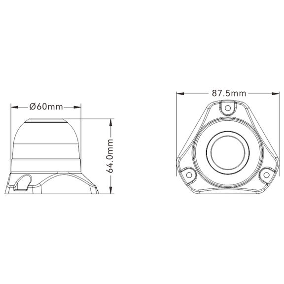 SEAFLO 01 Series LED All-Round Navigation Light, 12V, 3W, 3 NM Visibility, IP67 image number 1