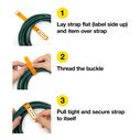 8" Storage Cinch Straps, 9-Pack, Orange image number 6