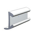 Aluminum Rub Rail 1 1/8"H x 5/8"W x 12'L, #8 Screws image number 0