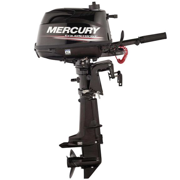 Mercury 4hp Tiller FourStroke Outboard Motor - 20" Shaft, Manual Tilt/Trim, Manual Start image number 3