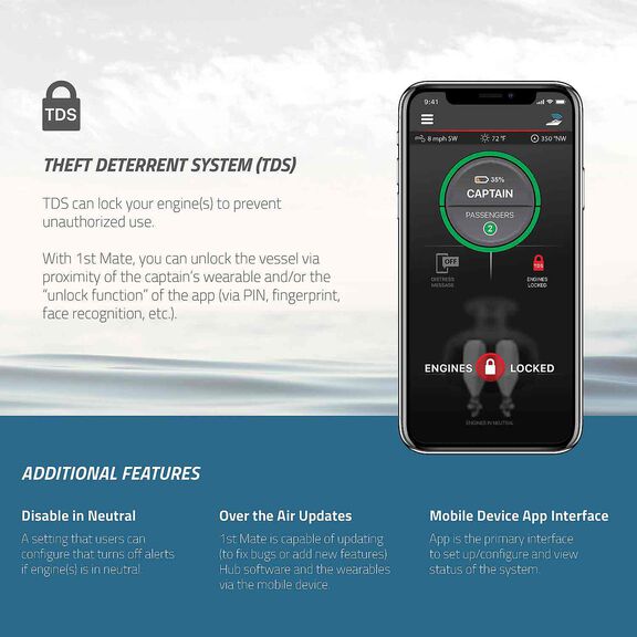 Marine Safety and Security System Kit - Mercury SmartCraft Engines - Single Engine - 8M6007933 image number 5