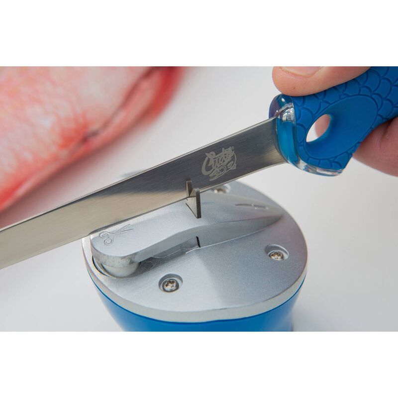 Cuda Multi-Function Pocket Knife Sharpener - Blue