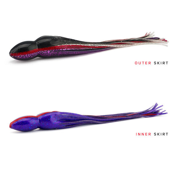 Sprocket Trolling Lure, Extra Small Hard Head, Complete,Rigged with Single Hook Rig, Trolling Edition, 7/0 image number 1
