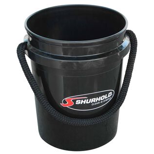 5 Gallon Plastic Bucket, Black