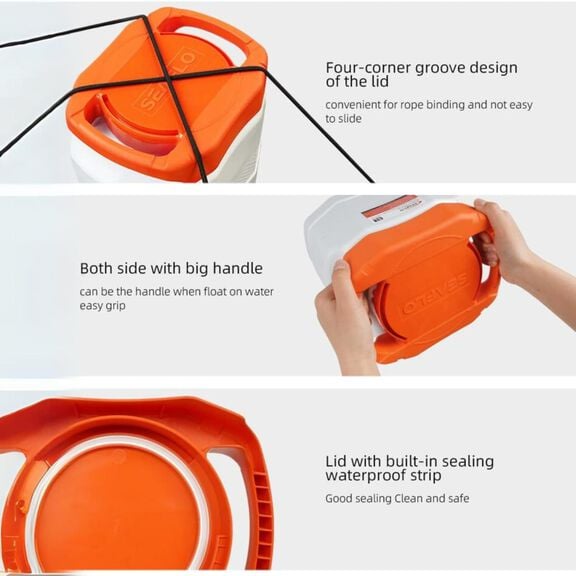 SEAFLO Waterproof Storage Bin with Lid 10L image number 4