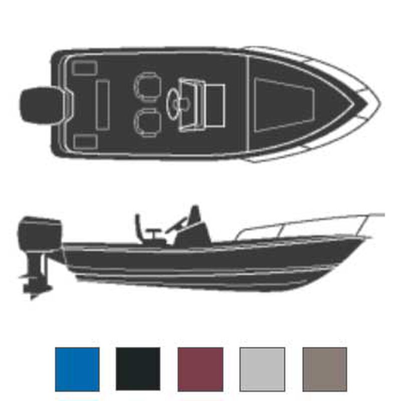 Boaters Best Polyester Cover, 18'6"L, 92" Beam Width, Gray image number 0