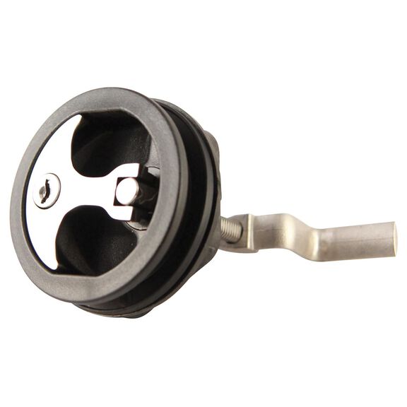 Lift Handle, Compression Latch, Black, Stainless Steel image number 0