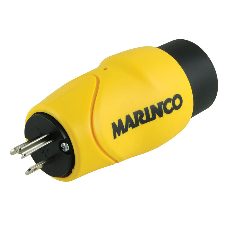 Marinco EEL Shore Power Straight Adapter, 15 Amp 125V Male to 30 Amp 125V Female image number 1