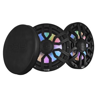 NXL&nbsp;8" 2-Way Coaxial Marine Speaker With Digital Led Lights And Bullet Tweeter, 175 Watts, 4-Ohm