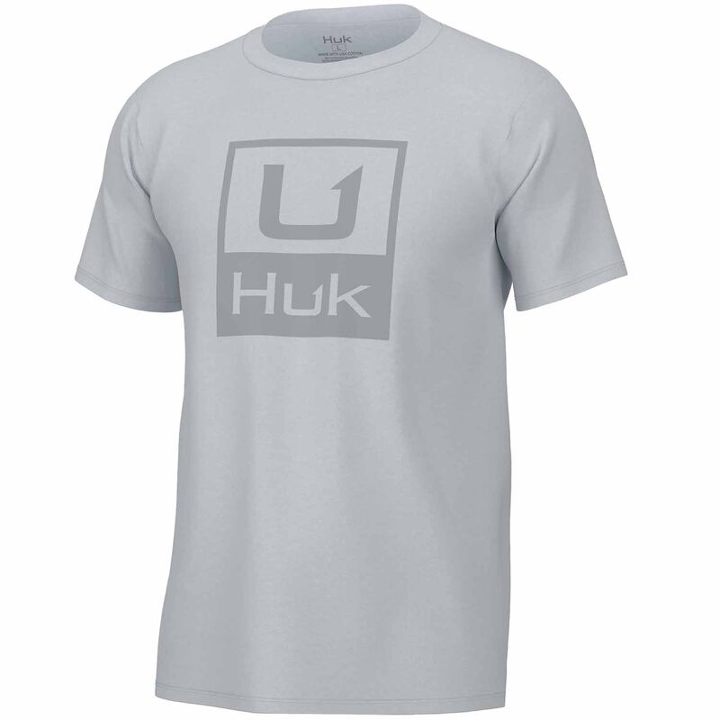 Huk Stacked Logo T-Shirt - Men's White M