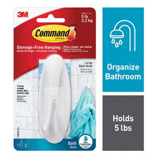 Command&trade; Large Designer Hook with Water-Resistant Strips