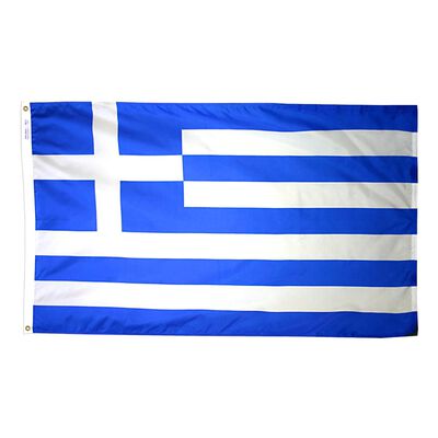 12" x 18" Greece Courtesy Flag