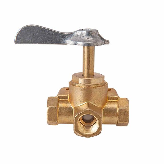 Valve with Detent 3 way 1/4" FNPT Universal image number 0