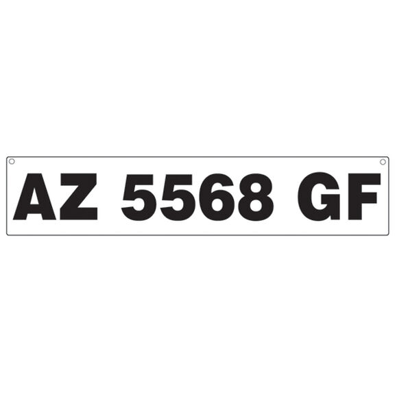 Registration Number Plates for Inflatable Boats image number 1