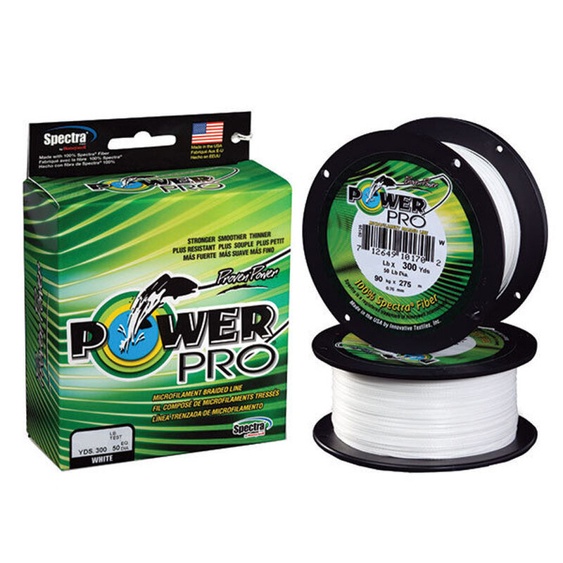 POWER PRO Spectra Braided Fishing Line, 80Lb, 300Yds, White