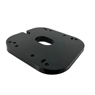 4-Degree Wedge Mount Base Plate for Most Closed Dome Radars - 18"-24" - Black